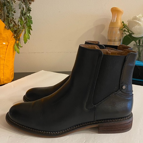 Franco Sarto Horrace Black Leather Bootie - Picture 3 of 11